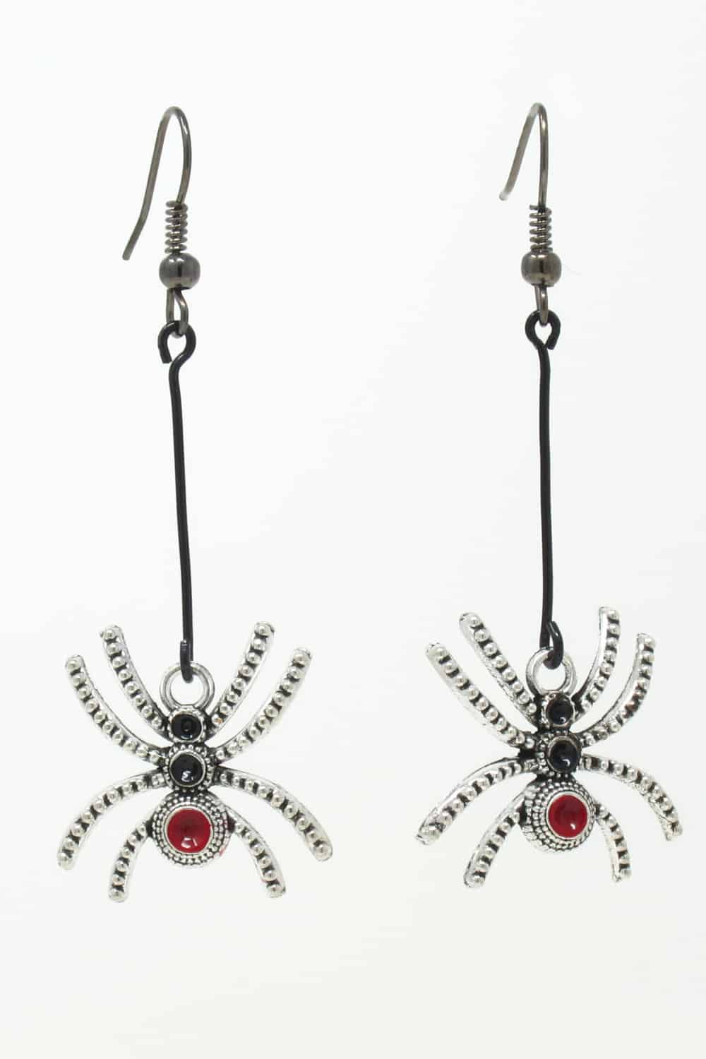 spider drop earrings